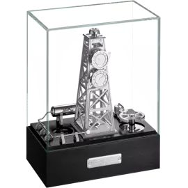 Эксклюзивные настольные часы "Gaz Derrick" Palladium-plated